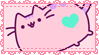 .~Pink Pusheen stamp~. by PeachyPinkPrincess